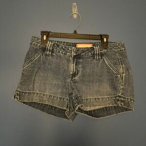 Y2K Low Rise Jorts Women's Size 9 Arizona Jean Co. Medium Wash Micro Shorts Jean